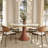 Luxury Thicken Stone Gold Trim Analia Round Solid Wood Base Kitchen Room Table For 2-8 People-1964089374-1964089361