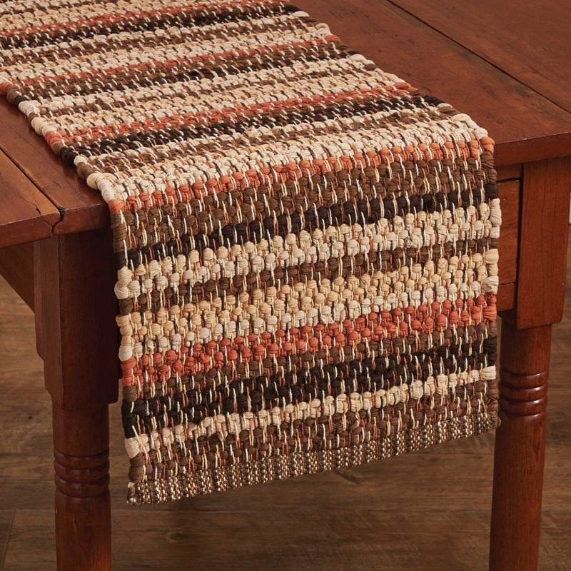  Hayfield Chindi Table Runner 13" X 36", L 54 po x l 13 po, Rouge