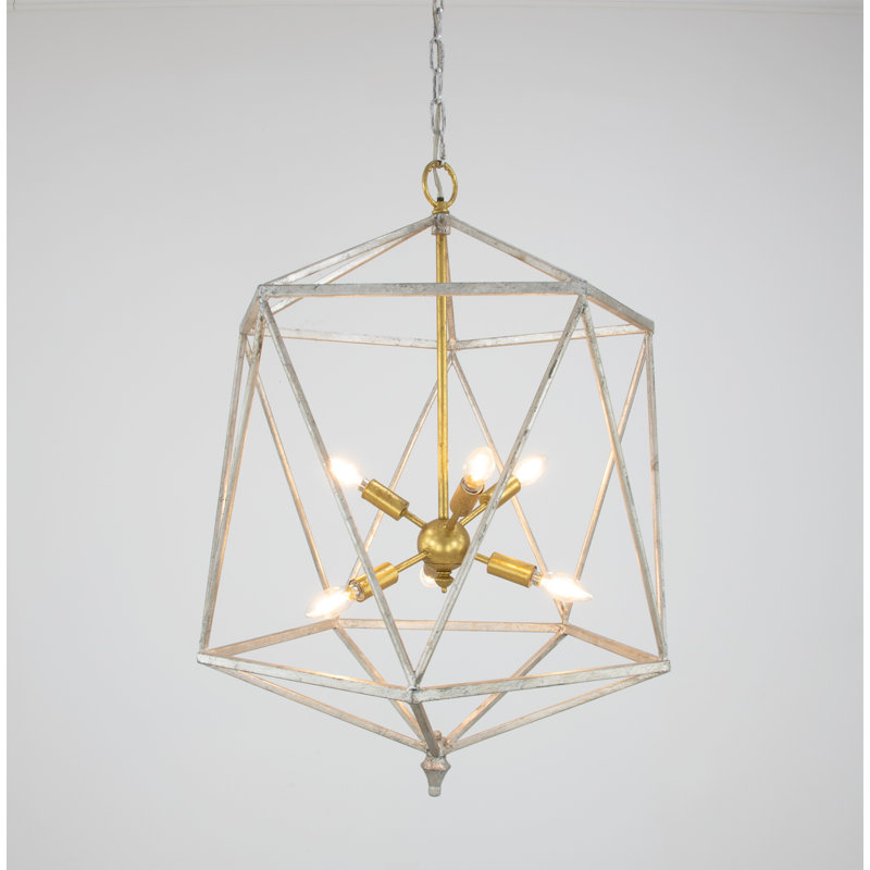 Victor 6 - Light Chandelier, Silver