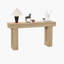 Console 63 po en bois de style ferme rectangulaire avec entrée étroite et canapé-1978600608