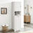 55.1" Tall Bathroom Storage Cabinet with Tilt-Out Laundry Hamper and Upper Cabinet, Freestanding Laundry Hamper Linen Cabinet Organizer with Shelves for Bathroom or Laundry Room
