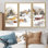 «Snowy Winter Village In Canada II - Winter Landscape», ensemble de reproduction d'art mural