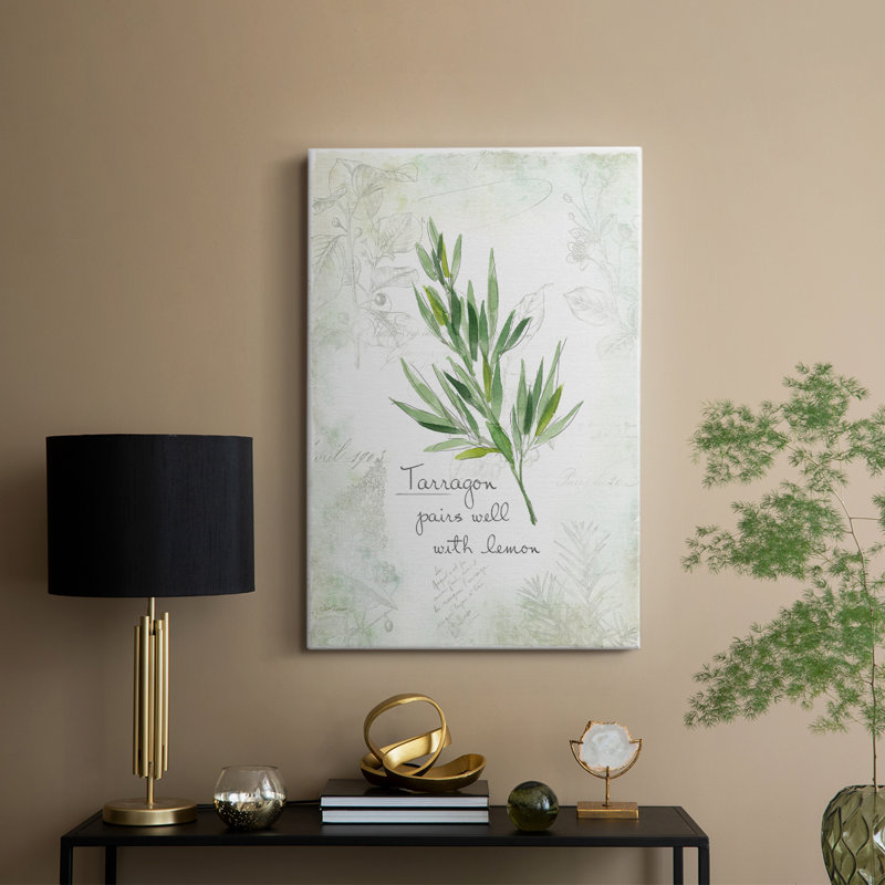 Estragon frais - galerie Cavas enveloppé, H 12 po x l 8 po