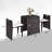 2 - Person Patio Dining Set with Rectangular Table