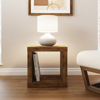 Alguno Floor Shelf End Table