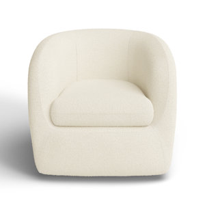 Aquila Upholstered Swivel Barrel Chair