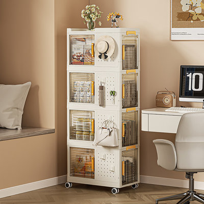 Farlin 4-Tier Stackable Drawer with Locking Wheels