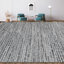 Geometric Area Rug in Ivory/Black-71218904