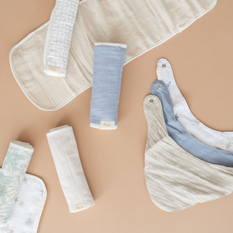 Cove 3-pc. Baby Burp Cloth Set (beach Life)