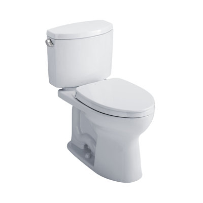 Toilette allongée deux pièces à hauteur universelle 1,28 GPF TOTO® Drake® II avec CEFIONTECT et siège SS124 SoftClose, prêt pour WASHLET +, Sedona beige