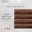 Home Weavers - Ensemble de serviettes de bain 100% coton 100% coton zéro torsion Robbin 500 g / m², 16 po x 24 po (4) (4 serviettes à main), chocolat-130204316-130204324