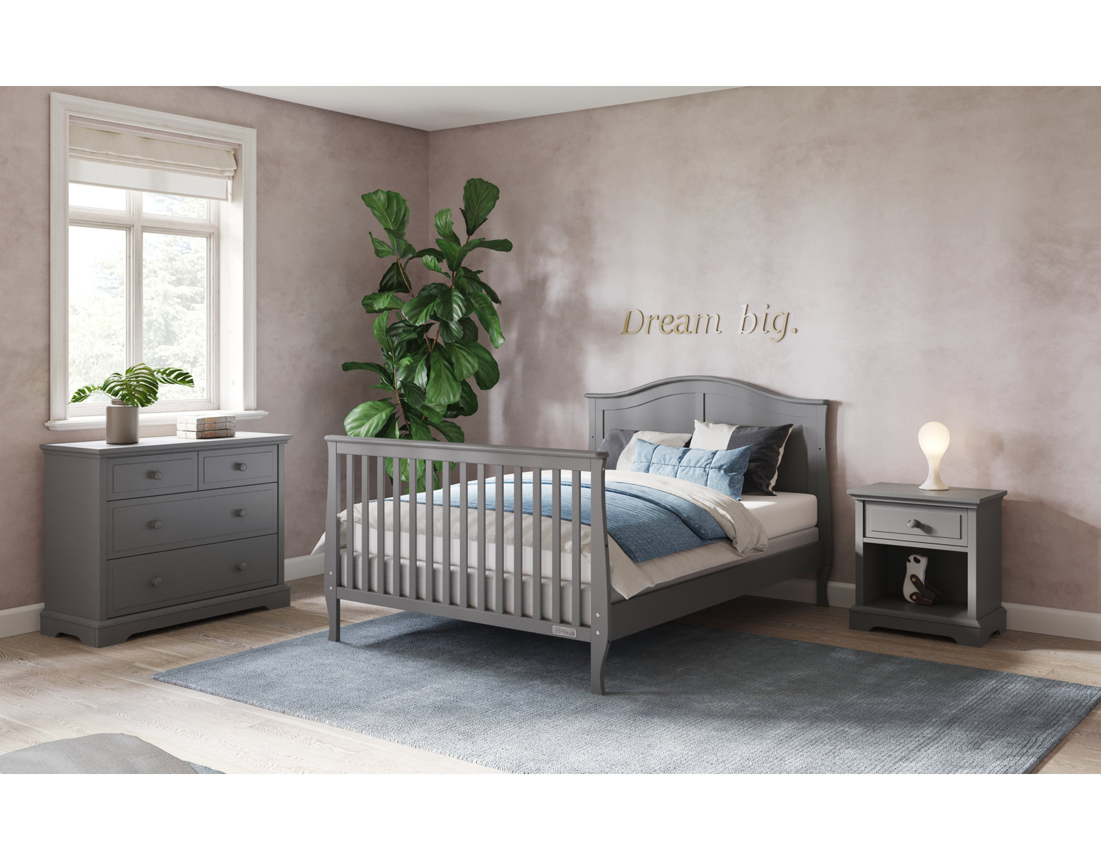 Universal Select 3 Drawer Dresser, Cool Gray