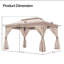 Pavillon de jardin en acier de 10 pi x 13 pi sur laque Isle Isle-118658584