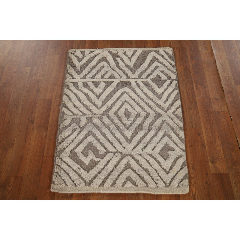 Tapis géométrique marocain pour vestibule 2x3