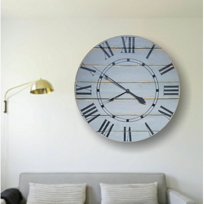 Horloge murale surdimensionnée campagne Hufnagel