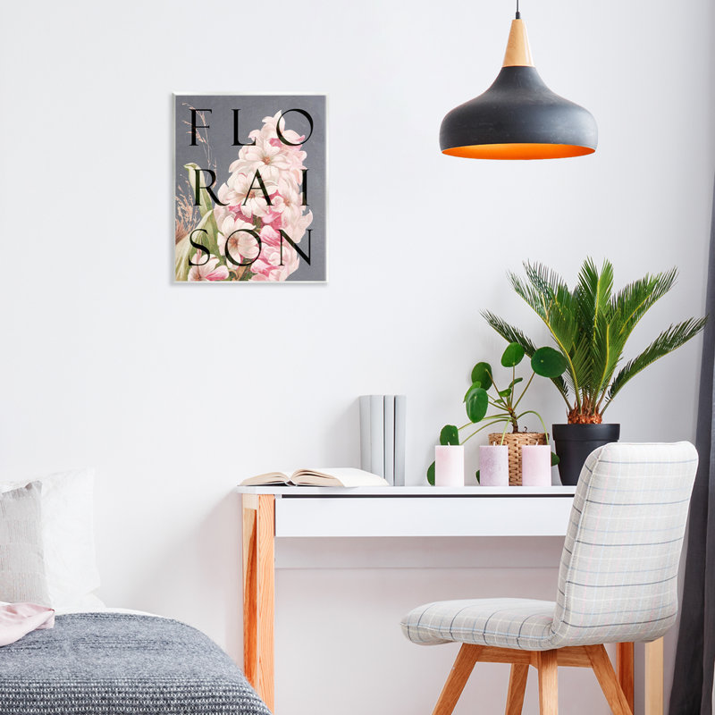 Plaque murale floraison floraison, design par Lil 'Rue