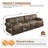 4-Seater Cloud Couch, Mid-Century Oxford Fabric Sofa with Elegant Rolled Arms & Pleated Skirt, 26.4" Extra Deep Seat -216544736-216544740-216544741