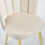 Ensemble de salle à manger 1 + 4,5 pièces, table de salle à manger à pieds en métal Mid-Century pour 4-6 personnes avec plateau en verre, table de salle à manger à piédestal, table basse de loisirs-859970883
