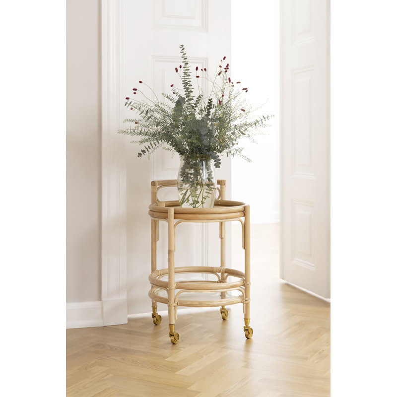 Chariot en rotin Romeo, Naturel