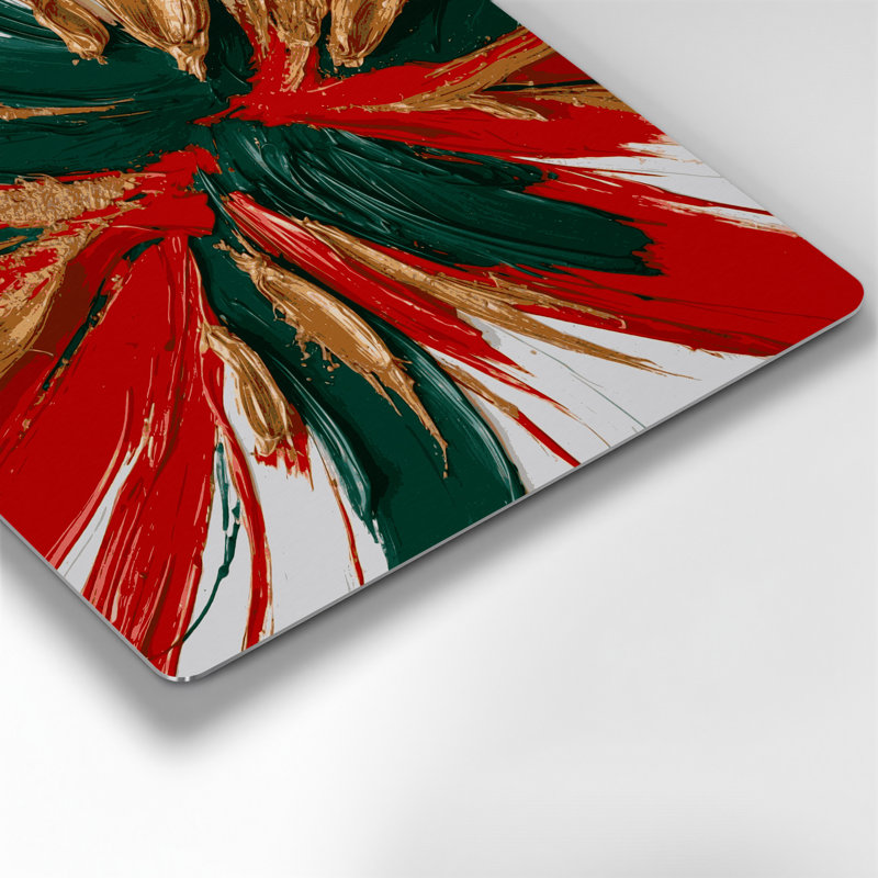 «Lyrical Abstraction 53», art mural en métal brun, H 12 po x l 12 po