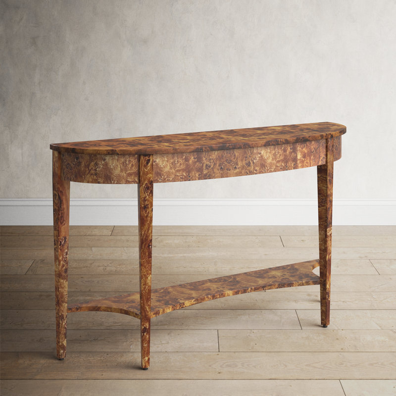 Kal 54" Console Table, Honey Burl