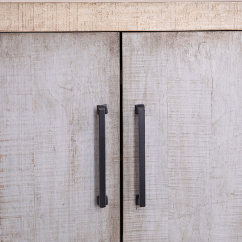 Merwin 109-Inch Reclaimed Pine 2 Tone 6-Door Sideboard