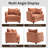 40" Chenille Upholstered Sofa Chair With Solid Wood Legs-1279582314