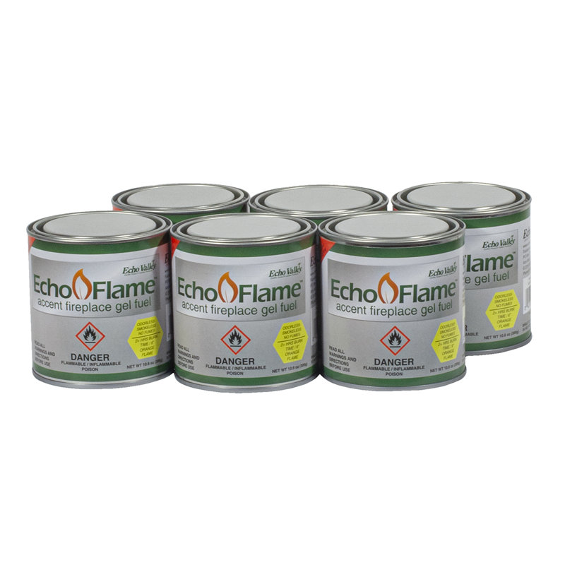 Echo Flame Gel Fuel, Set of 6