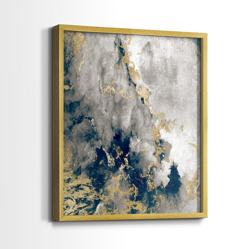 Hudson Path Framed Print - Solid Wood, Gold, 15" H x 12" W