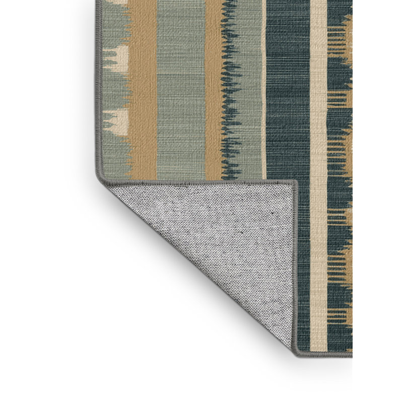 Washable Yucca Stripe Southwestern Area Rug, Runner 2' x 4'