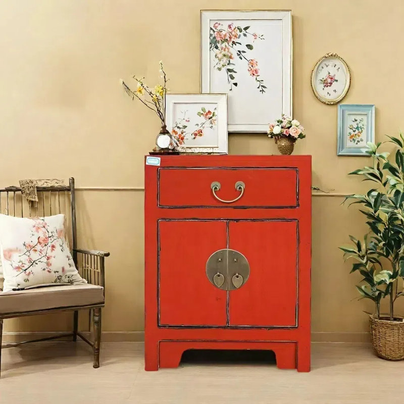 Console rétro, Bois rouge