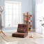 Triple canapé-lit rabattable, canapé de plancher ajustable avec un oreiller, 5 positions inclinables, canapé-lit convertible pour invités, canapé-lit de jeu moderne et pliable réglable