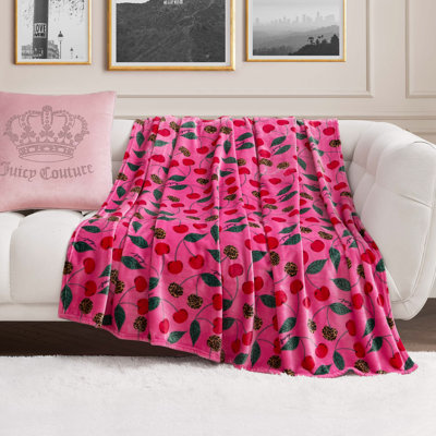 Juicy Couture 60" x 70" Plush Throw Blankets