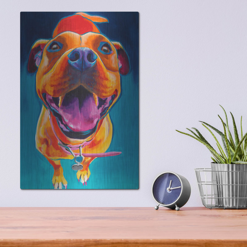 «Happy Go Lucky» par Dawg Painter, H 16 po x l 12 po