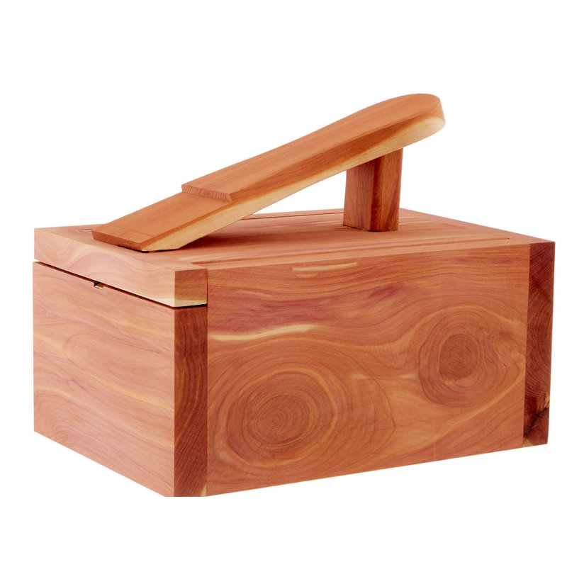 Cogar 12 Pair Solid Wood Shoe Storage Box