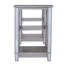 Bureau à miroir Wedlyn - Style glamour - Argent mat brossé avec miroir