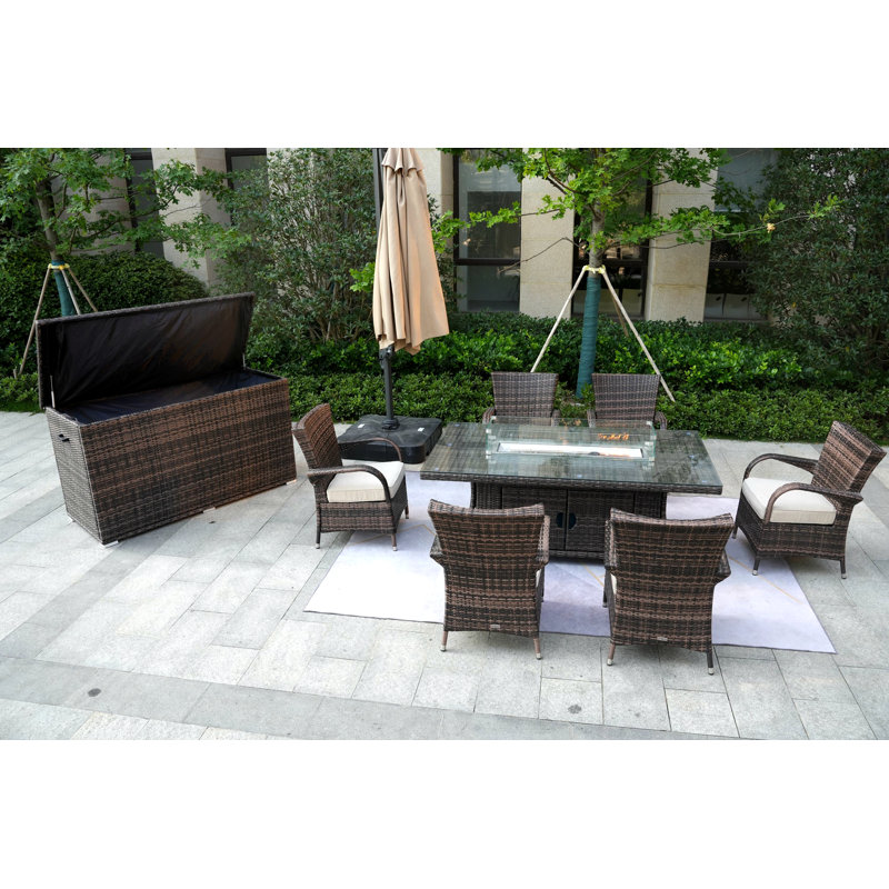 6 - Person Patio Conversation Set with Cushions