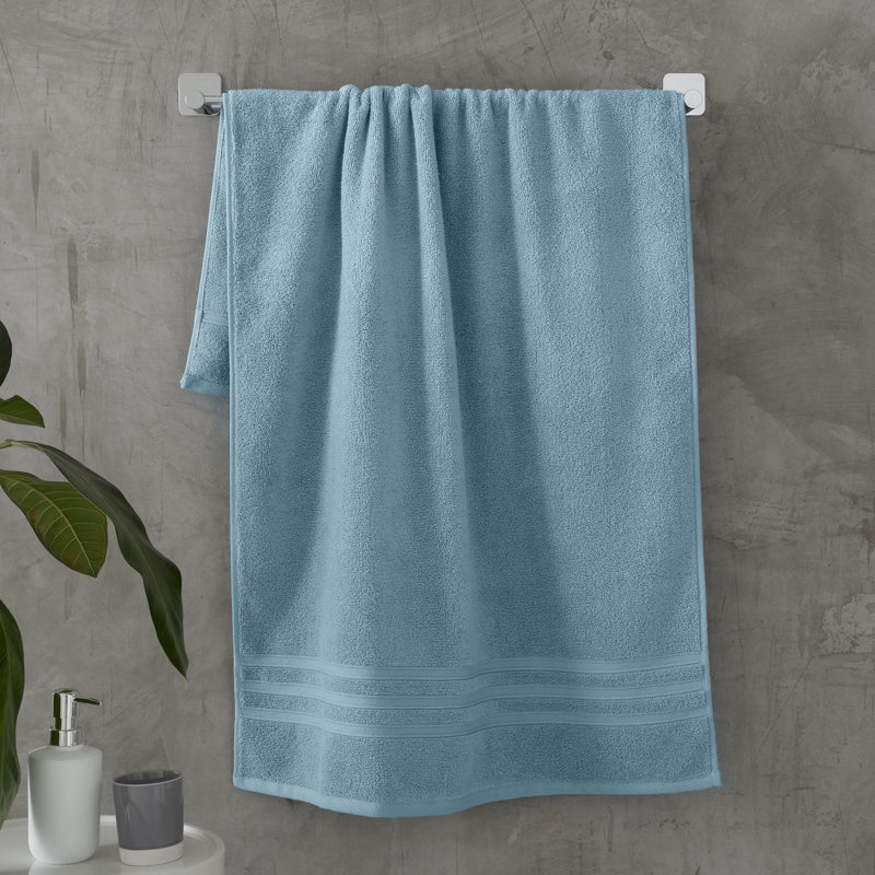 Zero Twist Bath Towel, Blue