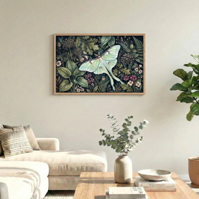 Luna Moth Canvas Wall Art Set Of 1