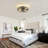 20" Modern Caged Crystal Ceiling Fan With Light Kit And Remote Control