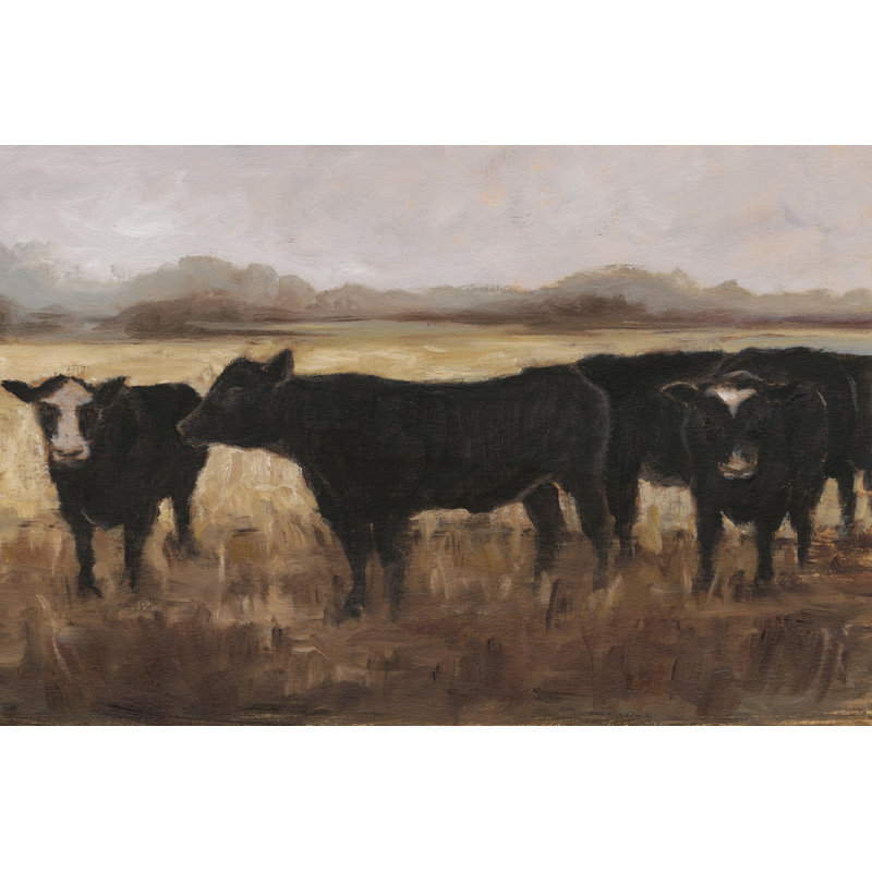 Vaches noires I, H 32 po x l 48 po x P 1 po