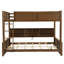 Full XL over Queen Bunk Bed with Storage Cabinets and USB Ports-444621841