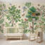 Papier peint botanique, oiseaux, papillons amovibles, décoration murale-614970136-614970117