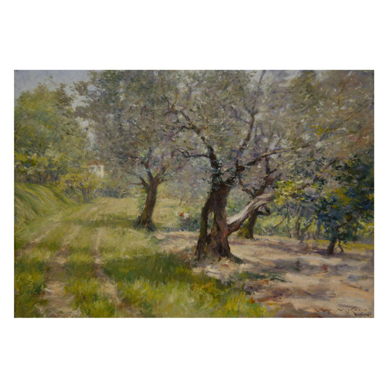 The Olive Grove par William Merritt Chase - Estampe numérique, H 22 po x l 28 po