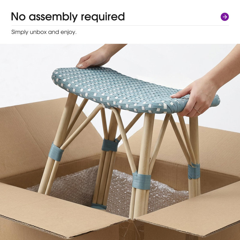 Tabourets de bar de patio, Light Blue