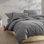 Calvin Klein Washed Percale Cotton Solid Comforter Set