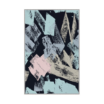Luxurious Woven Carpet 5.2 x 7.5 ft, 100% Polyester, 0.4 in Pile Height | Antibacterial, Non-Slip PVC Dot Underside, Machine Washable | Elegant 3D Digital Print Design, Perfect for Living Room & Bedroom Décor