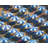 Beach Umbrellas Blue Bathroom Braided Polyester Placemat