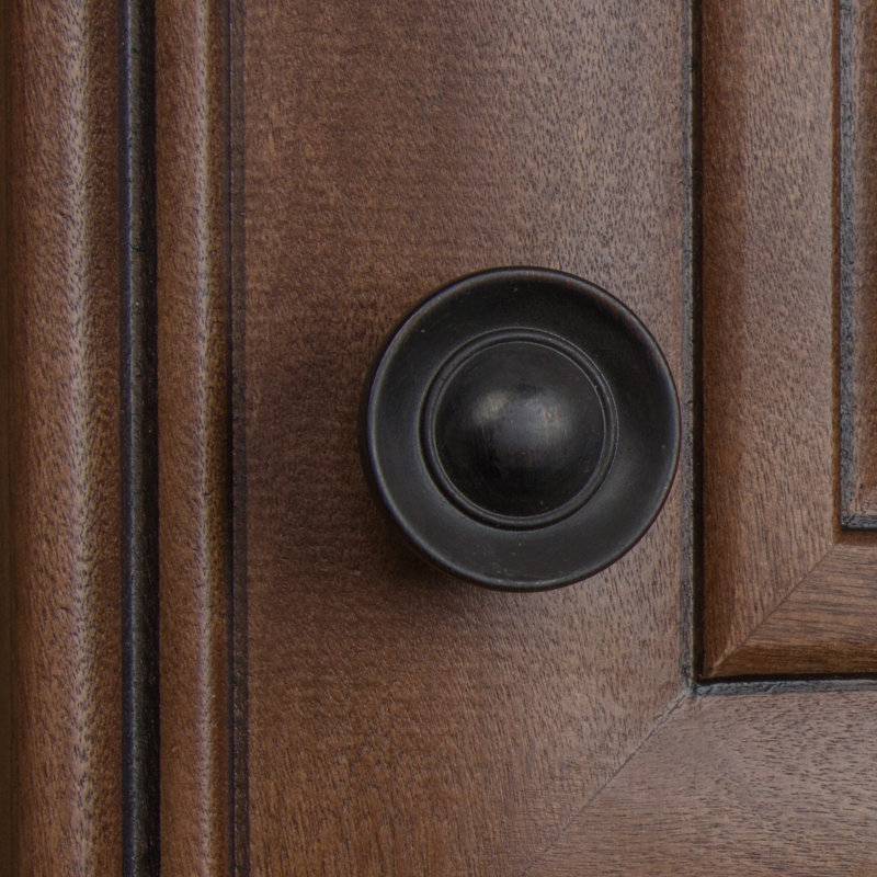 1" Diameter Mushroom Knob, Oil Rubbed Bronze