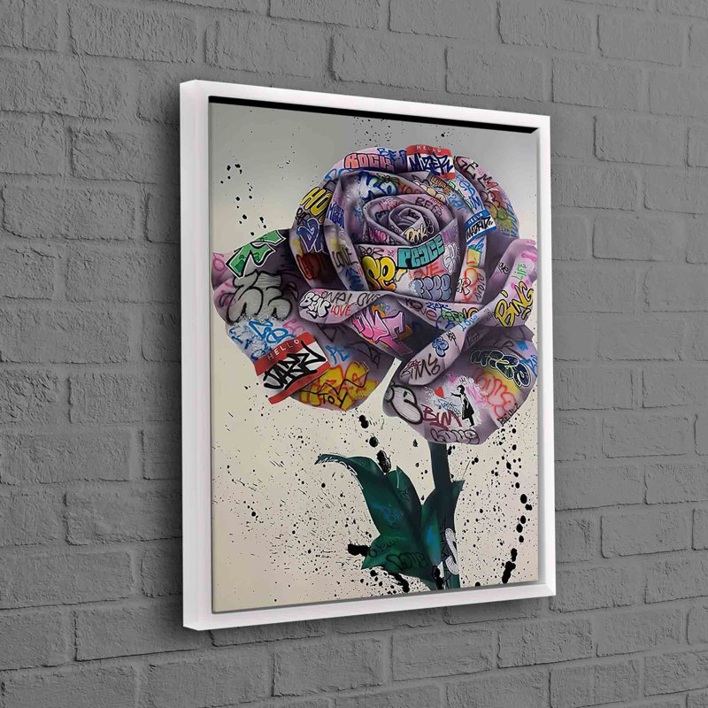 Impression urbaine sur toile de coton d'inspiration graffiti de style urbain pour décoration murale maison et bureau contemporaine